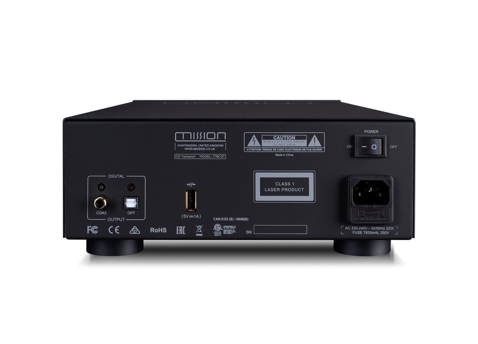 Mission 778CDT CD Transport - Black