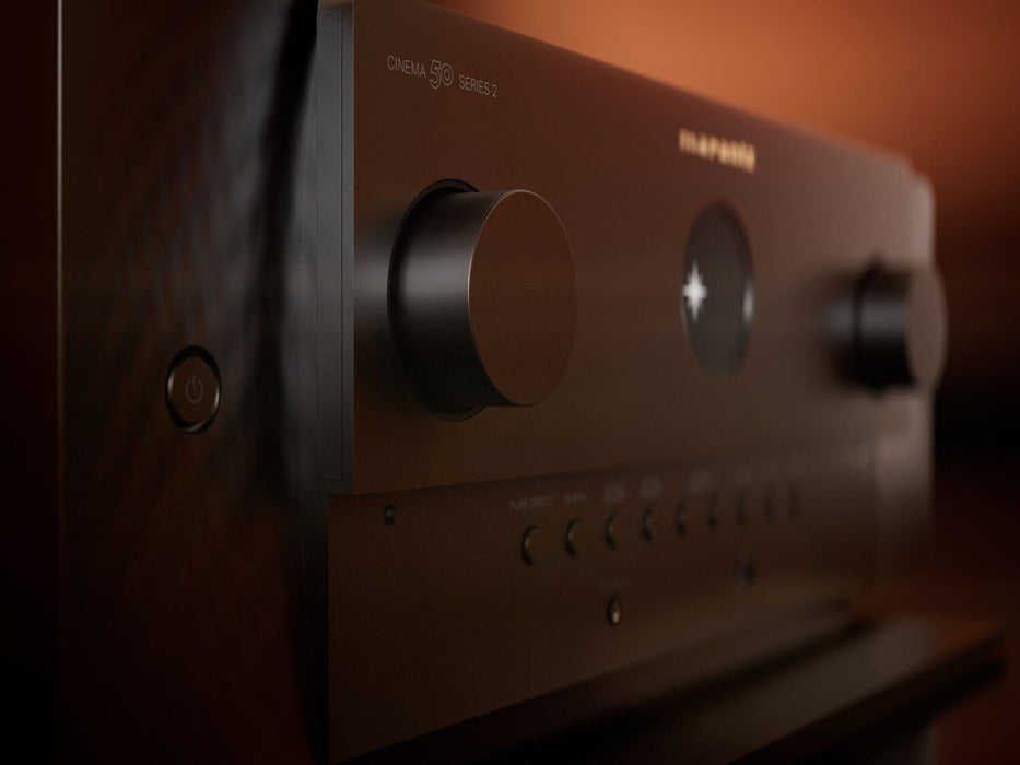 Marantz CINEMA 50 Series 2 AV Receiver - Black Front Detail